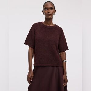 Reitmans Elbow-Sleeve Crew-Neck Loose Sweater